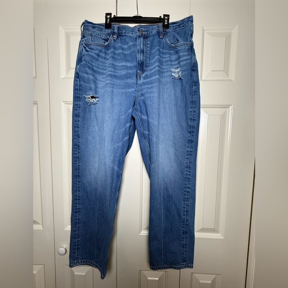 American Eagle Denim Mom Jeans Size 16 - Picture 2 of 9